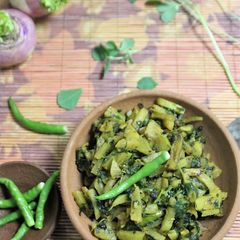 A picture of Shalgam Methi Bhaji.