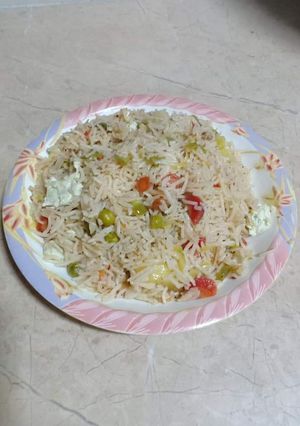 A picture of Simple vegetables Rice.