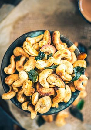 A picture of Masala Cashew (Indian Evening Snack).