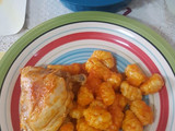 Ñoquis casero con pollo