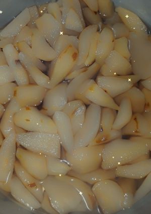 عکسی از دستور کمپوت گلابی 😋
