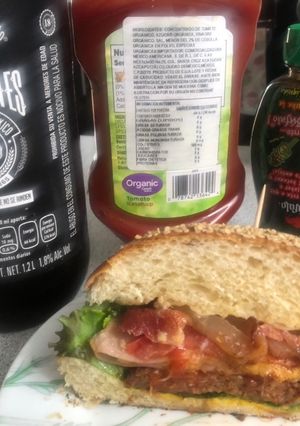 Una foto de Hamburguesas de sirlon en casa