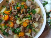 Gambar sup daging berempah