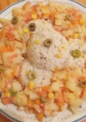 صورة لوصفة سلطة بالأرز