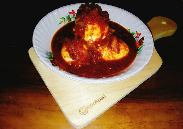 Resep #Telur balado cabe bubuk yang Lezat