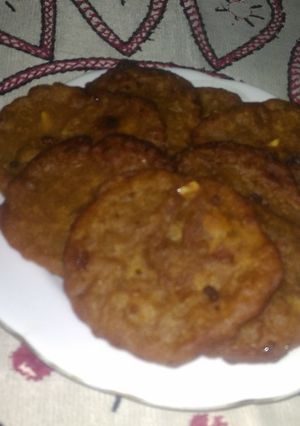 A picture of Jaggery malpua.