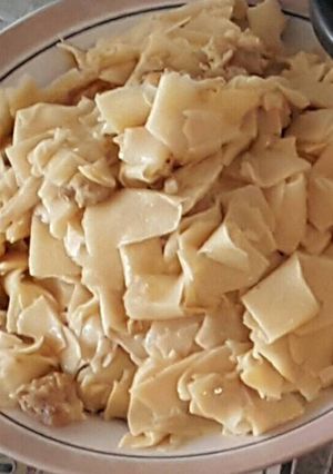 Foto resep Rebung masak daging babi dan hebi
