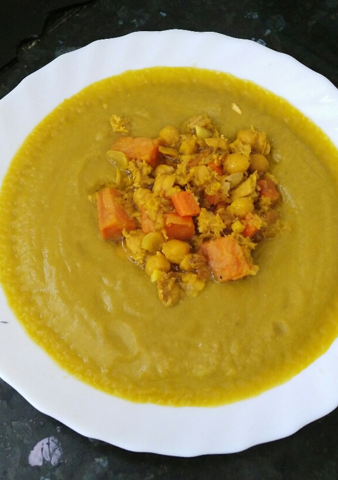 Una foto de Puré de garbanzos con zanahoria