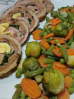 Una foto de Rollo de carne relleno