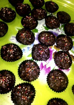 Foto resep Choco-Rolled Oat Peanut alias Oat-Kacang Bersalut Coklat