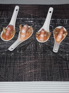 Una foto de Cucharitas de langostinos