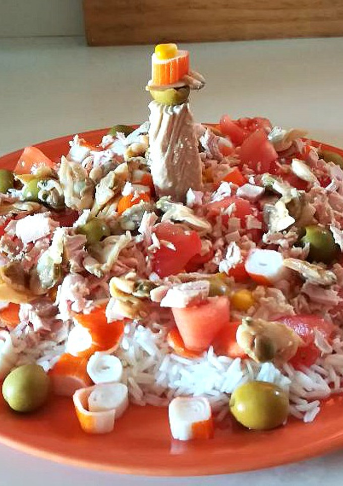 Una foto de Ensalada de arroz basmati
