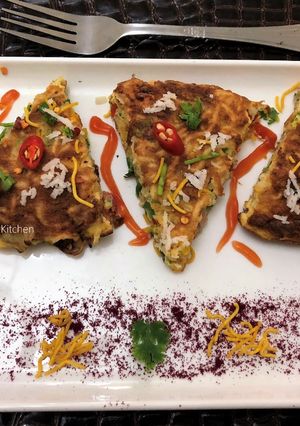 A picture of Egg Noodles Frittata.