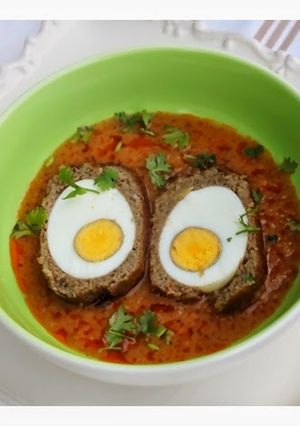 A picture of Nargisi Koftay - Pakistani Style Curried Scotch Eggs.
