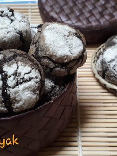 Foto resep Almond crinkle cookies