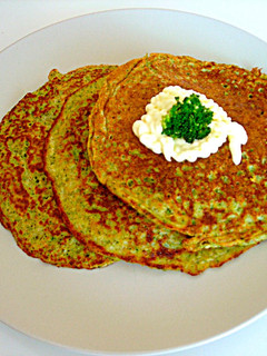 Una foto de Crepes de brócoli