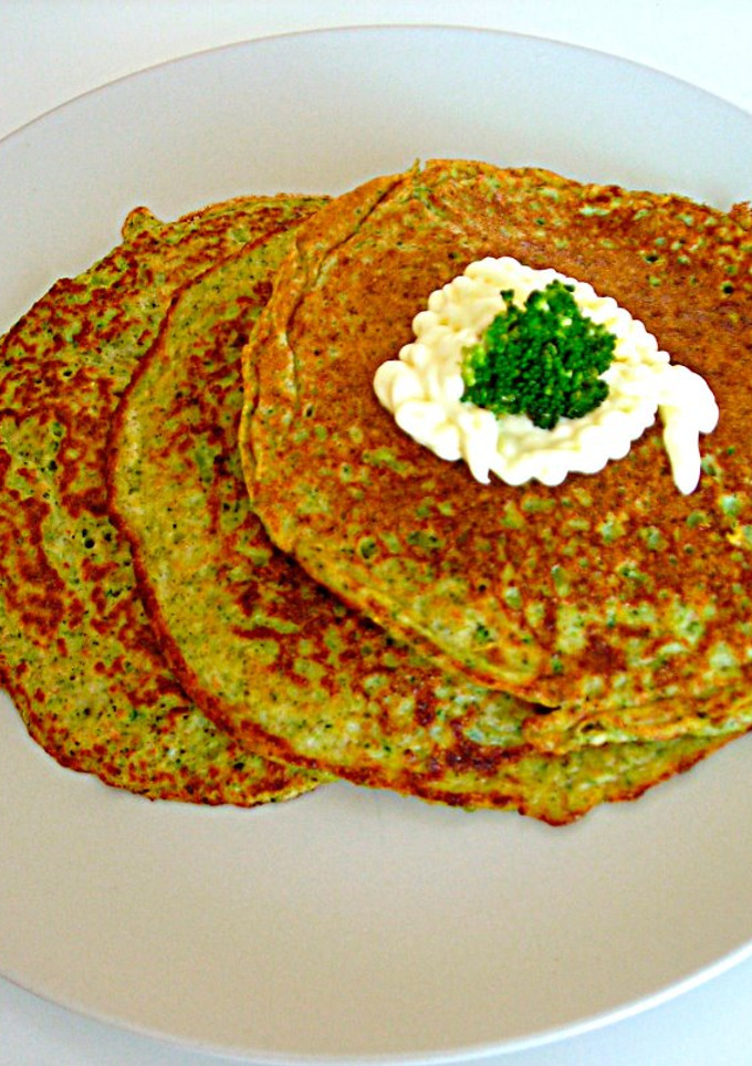 Una foto de Crepes de brócoli