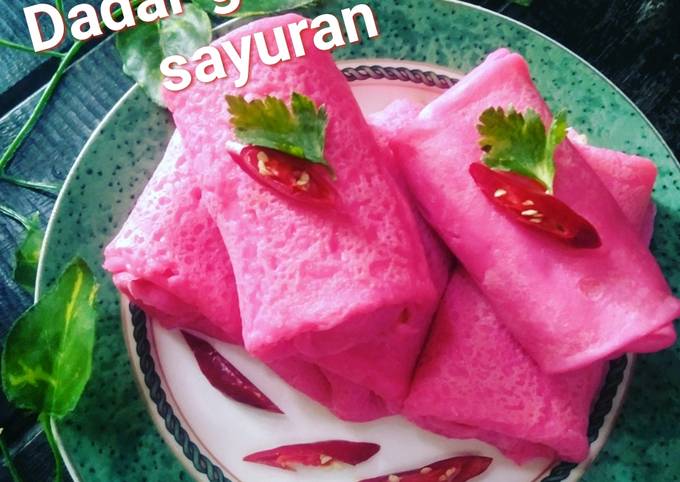 Dadar gulung isi sayuran