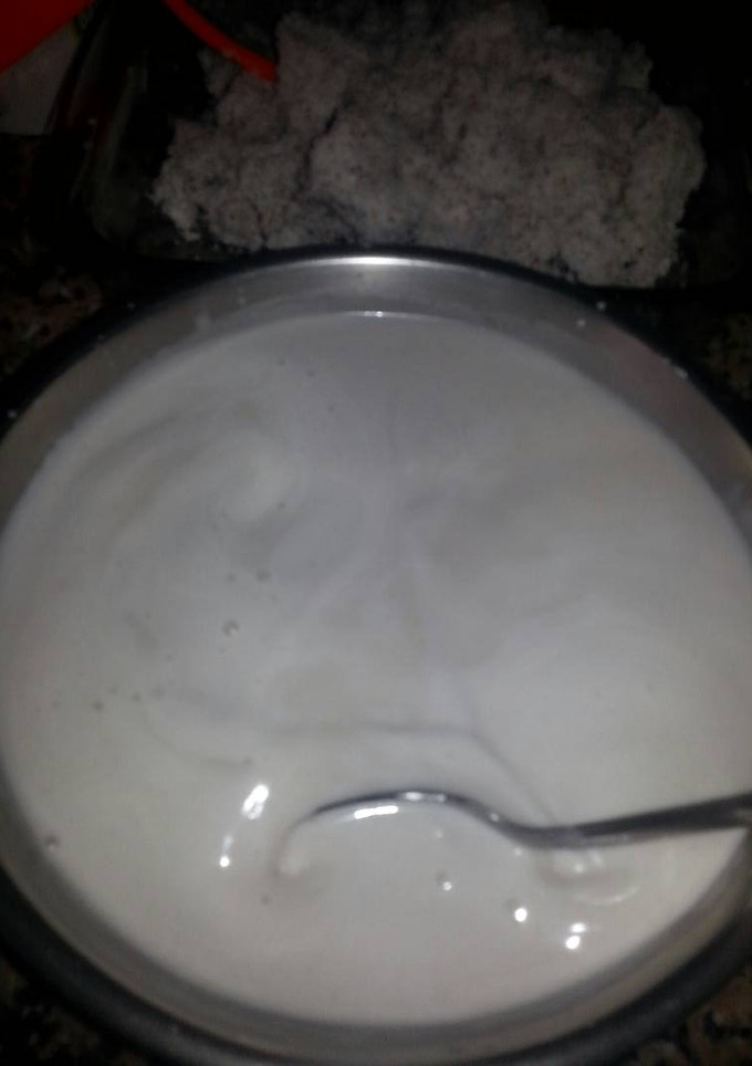 Una foto de Crema de leche de coco