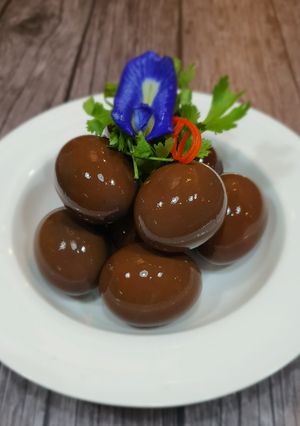 Foto resep Telor Teh Herbal