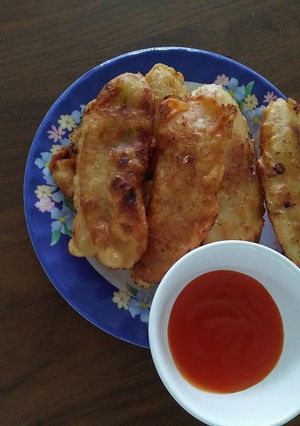 Hình của món Chuối tẩm bột chiên.