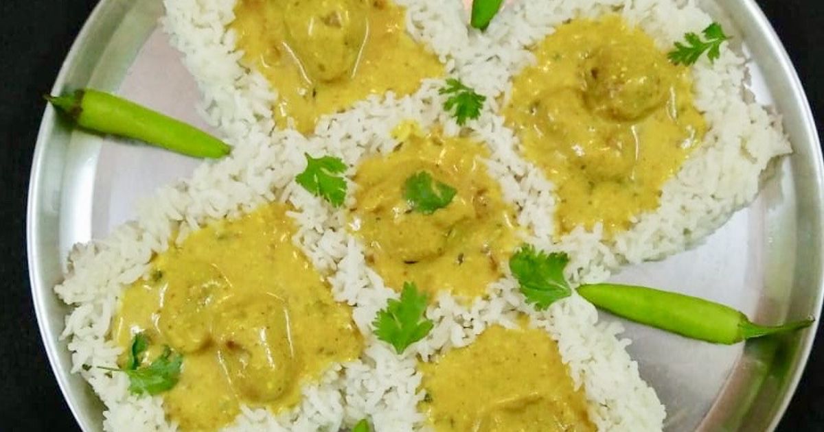 Kadhi Pakora Rice Recipe by DrSwati Verma - Cookpad