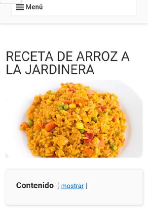 Una foto de ARROZ A LA JARDINERAVenezuela