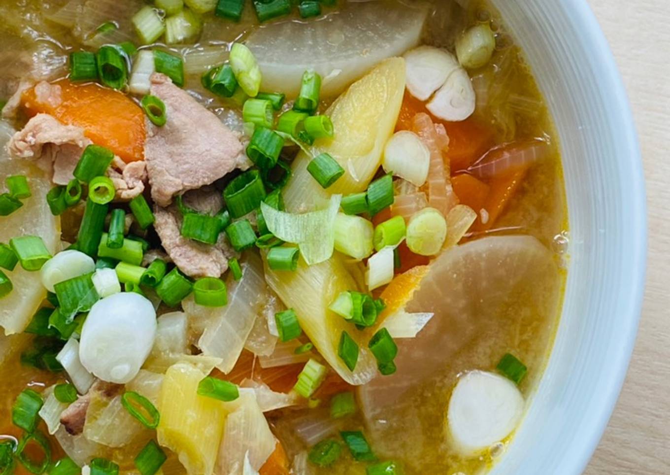 Pork Miso Soup (Tonjiru)