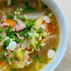 A picture of Pork Miso Soup (Tonjiru).