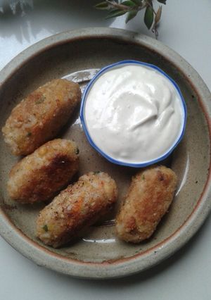 Una foto de Croquetas de Arroz y Garbanzos
