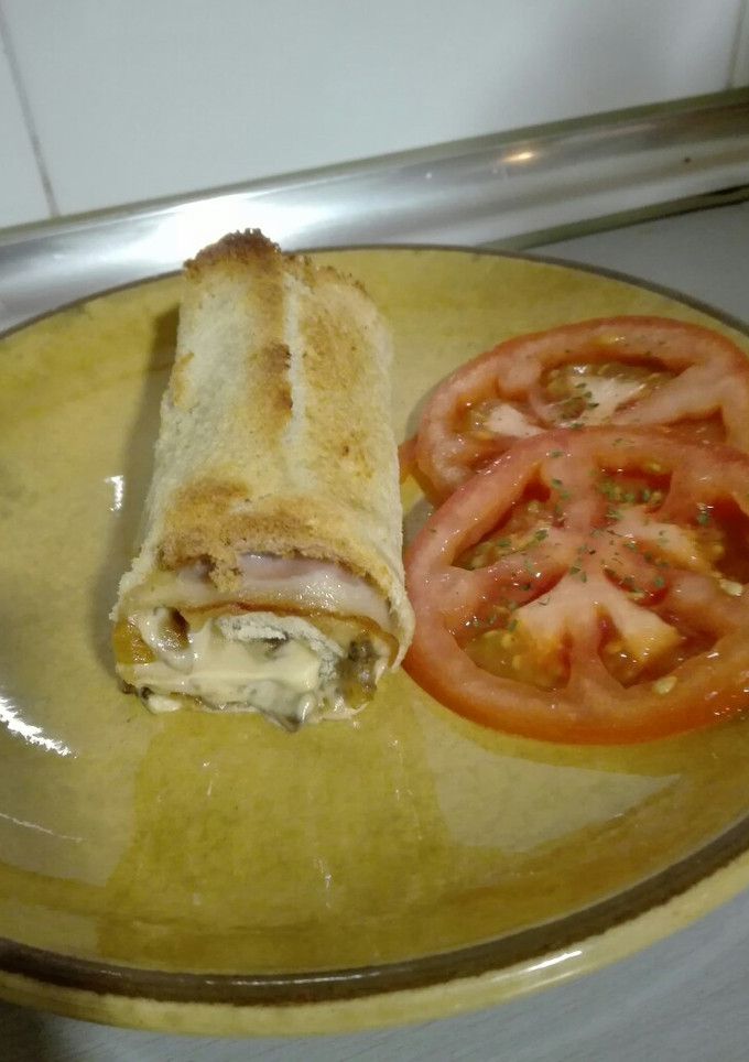 Una foto de Rollitos de champiñones bacon y queso