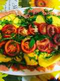 Insalatona di pesce,frutta,verdura,#cookpadchallenge