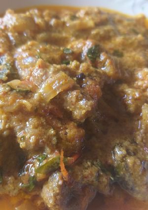 A picture of Mutton kadhai.
