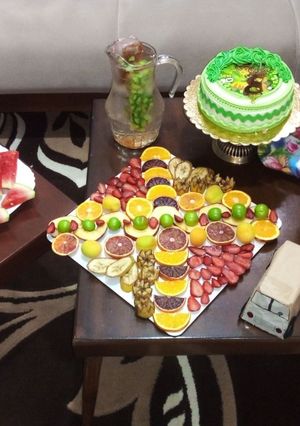 عکسی از دستور سینی اسلایس میوه😍🍎🍉🍊🍌🍓🍒