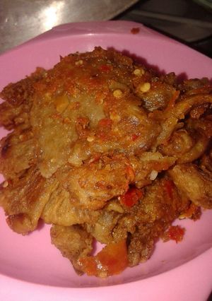 Foto resep Jamur tiram penyet pedes menggigit