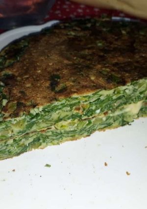 Una foto de Tortilla de acelga