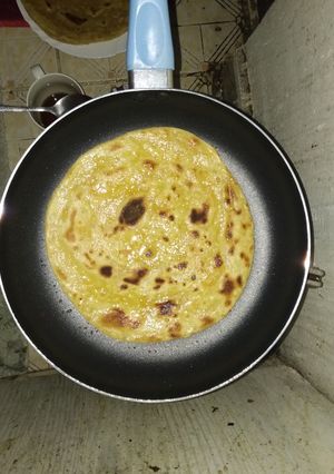 A picture of Carrot chapati #valentine#cookingwithatwist.