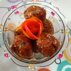 A picture of Veg Manchurian.