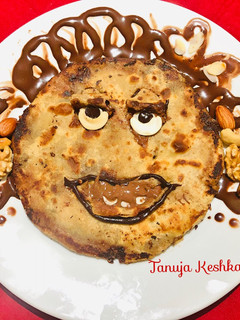 A picture of Chocolate dry fruits paradha.