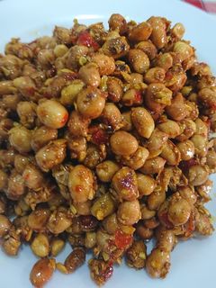 Hình của món Đậu phộng rang mắm tỏi.