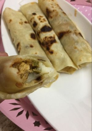 صورة لوصفة ساندويشات الدجاج بخبز التورتيلا ❤️😍