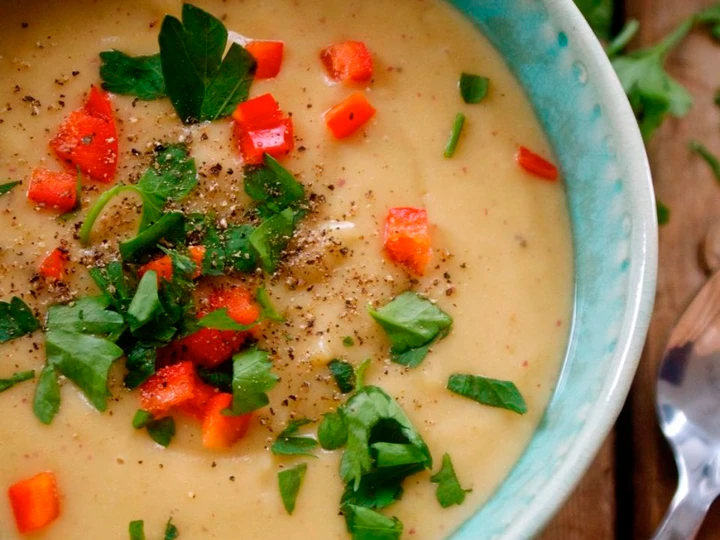 Easy Steps to Prepare Creamy roasted parsnip &amp;amp; potato soup the Delicious Makes you drool