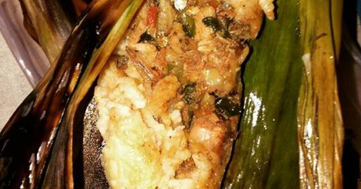 Resep Nasi bakar terimana (teri kemangi tuna) super 