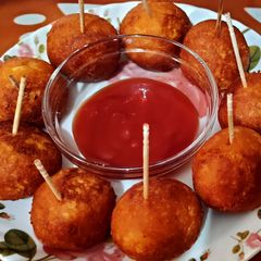 Paneer cheese balls A picture of Paneer cheese balls.