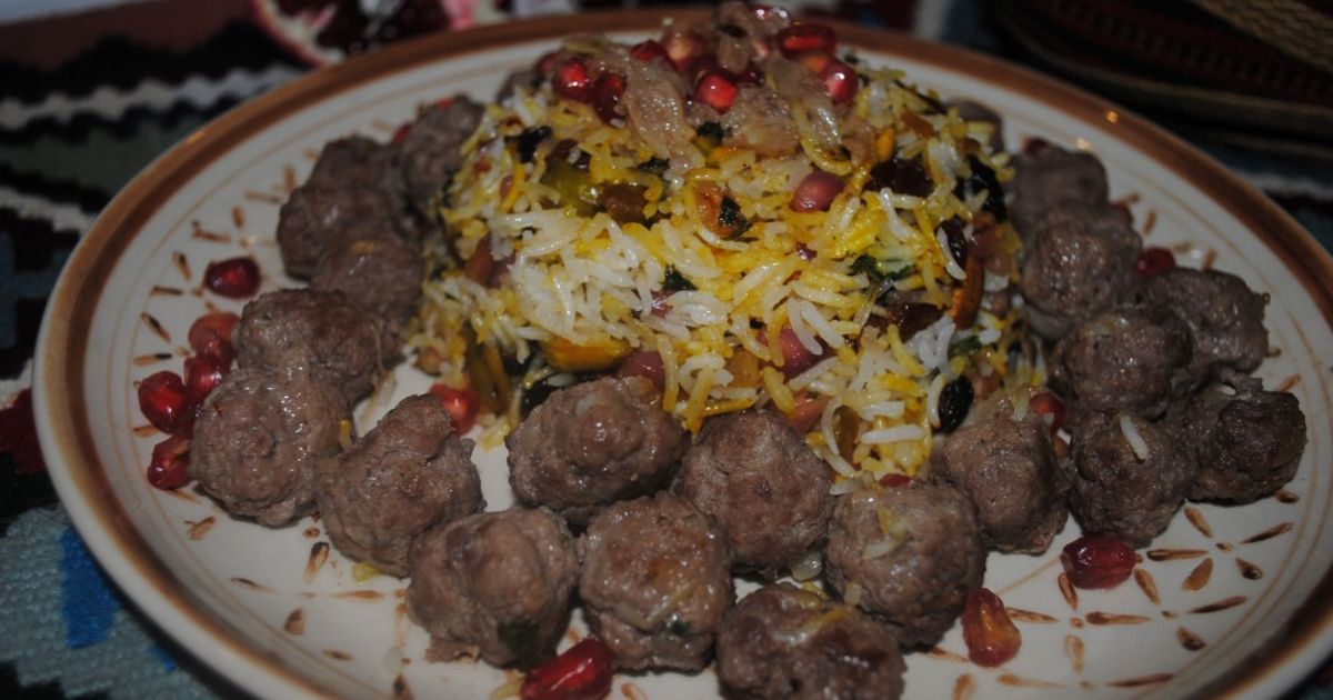 Rozina Rice Persian Pomegranate Rice With Pistachio And Raisins Recipe by Rozina ...
