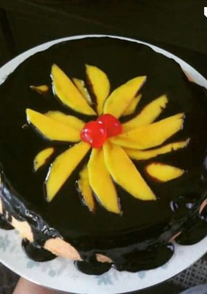 Foto resep Choco Mango Cake