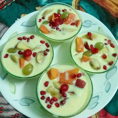 A picture of Fruit custard.