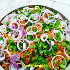 A picture of My smoky party jollof.