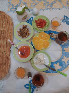 عکسی از دستور صبحانه