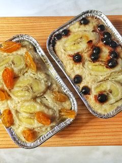 Foto resep Puding Pisang oats kukus(Kreasi oatmeal untuk diet)